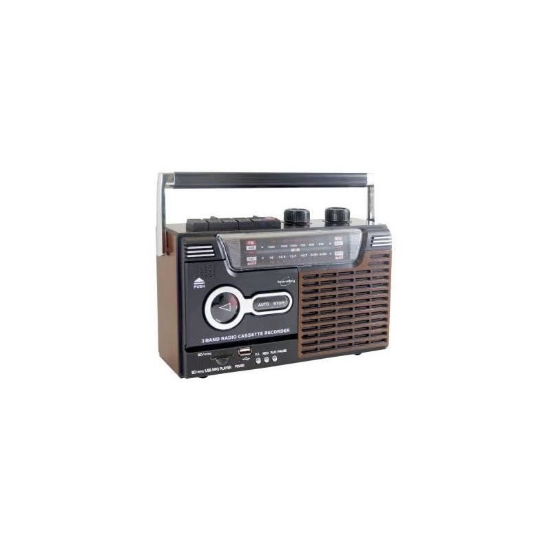 Radio-cassette enregistreur - INOVALLEY - RK10N - Haut-parleur 1 x 8 W Radio-cassette enregistreur - INOVALLEY - RK10N - Haut-parleur 1 x 8 W