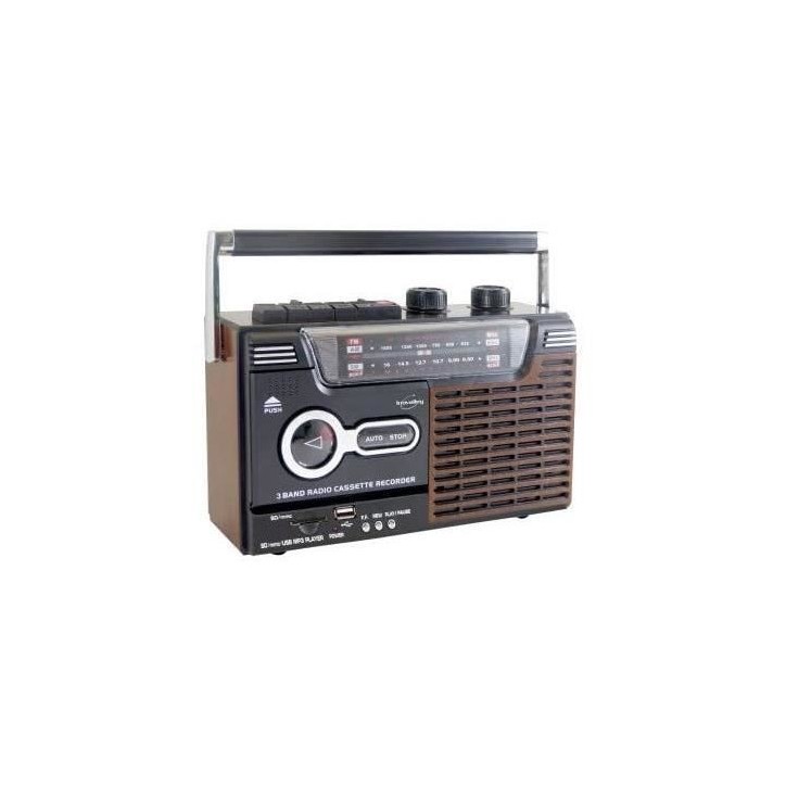 Radio-cassette enregistreur - INOVALLEY - RK10N - Haut-parleur 1 x 8 Watts - AM/FM/SW1/SW2 Radio-cassette enregistreur - INOVALLEY - RK10N - Haut-parleur 1 x 8 Watts - AM/FM/SW1/SW2