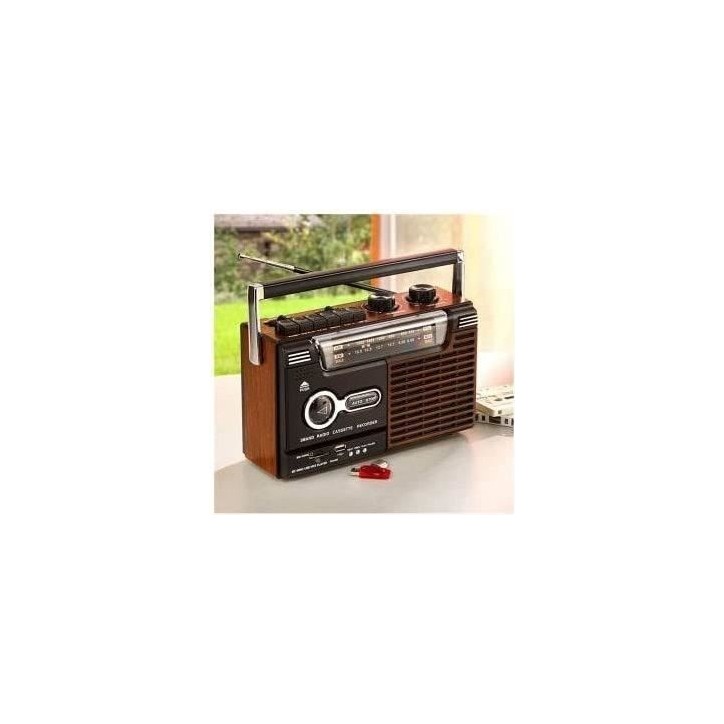 Radio-cassette enregistreur - INOVALLEY - RK10N - Haut-parleur 1 x 8 Watts - AM/FM/SW1/SW2 Radio-cassette enregistreur - INOVALLEY - RK10N - Haut-parleur 1 x 8 Watts - AM/FM/SW1/SW2
