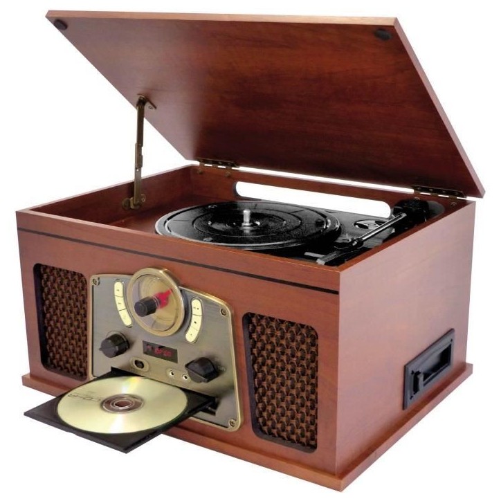 INOVALLEY RETRO10E-BTH-N - Chaîne Hi-fi rétro - Connectivité bluetooth, USB, Vinyles, CD, K7 audio, Radio FM, Aux-In - Bois v INOVALLEY RETRO10E-BTH-N - Chaîne Hi-fi rétro - Connectivité bluetooth, USB, Vinyles, CD, K7 audio, Radio FM, Aux-In - Bois v