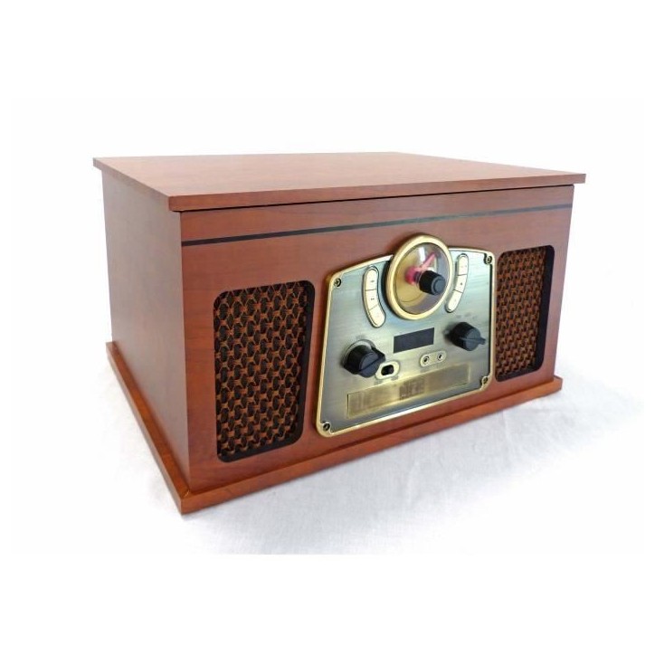 INOVALLEY RETRO10E-BTH-N - Chaîne Hi-fi rétro - Connectivité bluetooth, USB, Vinyles, CD, K7 audio, Radio FM, Aux-In - Bois v INOVALLEY RETRO10E-BTH-N - Chaîne Hi-fi rétro - Connectivité bluetooth, USB, Vinyles, CD, K7 audio, Radio FM, Aux-In - Bois v