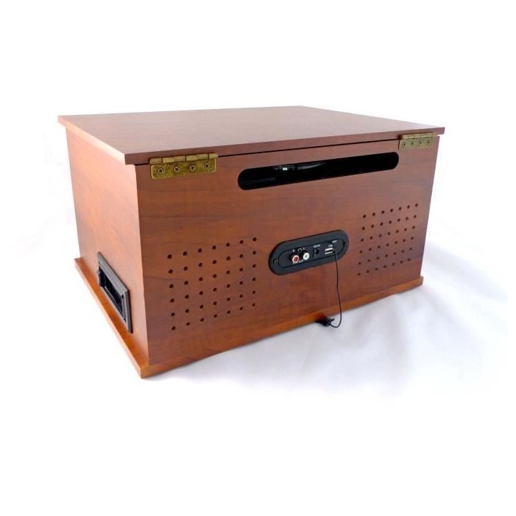 INOVALLEY RETRO10E-BTH-N - Chaîne Hi-fi rétro - Connectivité bluetooth, USB, Vinyles, CD, K7 audio, Radio FM, Aux-In - Bois v INOVALLEY RETRO10E-BTH-N - Chaîne Hi-fi rétro - Connectivité bluetooth, USB, Vinyles, CD, K7 audio, Radio FM, Aux-In - Bois v
