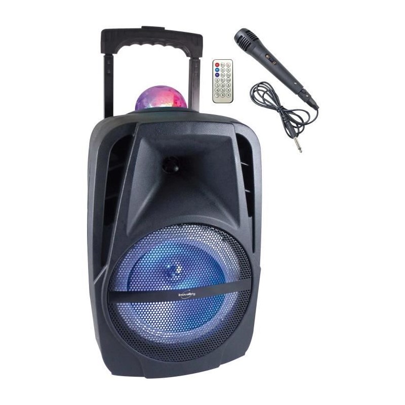 INOVALLEY KA116BOWL - Enceinte lumineuse Bluetooth 450W - Fonction Kar INOVALLEY KA116BOWL - Enceinte lumineuse Bluetooth 450W - Fonction Kar