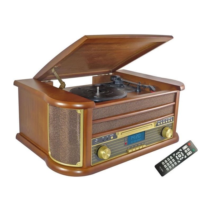 INOVALLEY RETRO29E-N Chaîne Hifi vinyle style rétro - Bluetooth 5.0 INOVALLEY RETRO29E-N Chaîne Hifi vinyle style rétro - Bluetooth 5.0