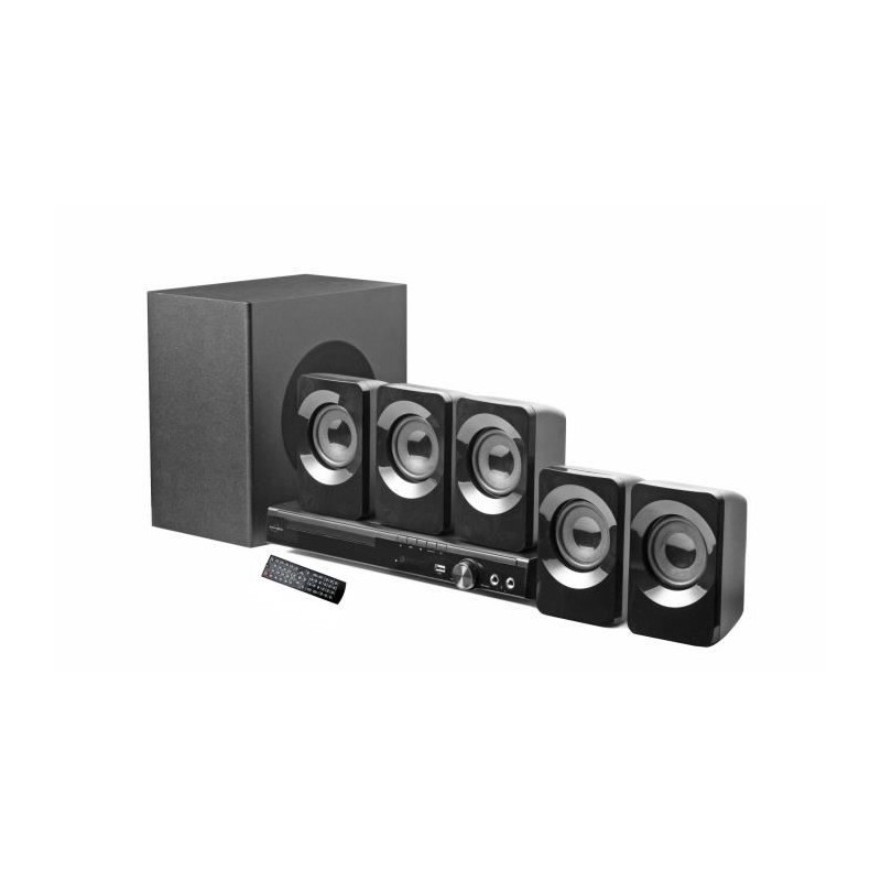 Systeme Home cinéma 5.1 INOVALLEY avec caisson de basse Bluetooth et Systeme Home cinéma 5.1 INOVALLEY avec caisson de basse Bluetooth et