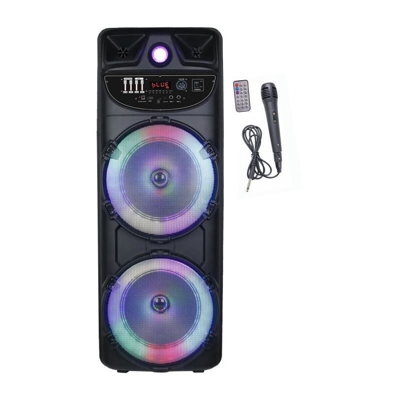 Enceinte lumineuse karaoké - INOVALLEY - MS02-XXL-N - Bluetooth 5.0 - Enceinte lumineuse karaoké - INOVALLEY - MS02-XXL-N - Bluetooth 5.0 -