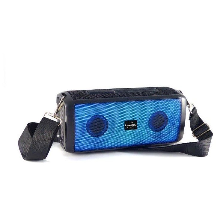 Enceinte lumineuse bluetooth - INOVALLEY - HP345-B - 10W - LEDs - Bluetooth V5.3 - Micro - TWS - FM - USB 2.0 - micro SD - AUX-I