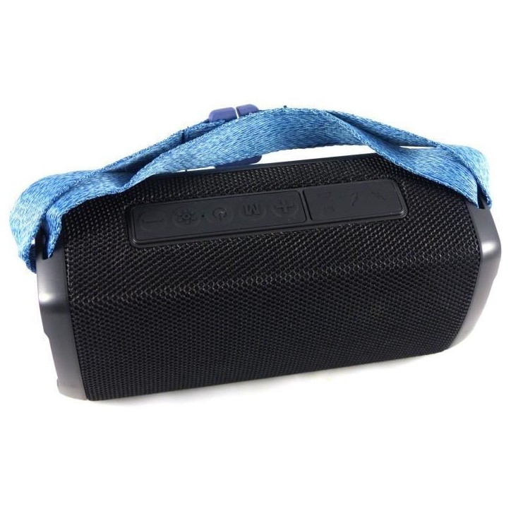 Enceinte lumineuse bluetooth - INOVALLEY - HP345-B - 10W - LEDs - Bluetooth V5.3 - Micro - TWS - FM - USB 2.0 - micro SD - AUX-I