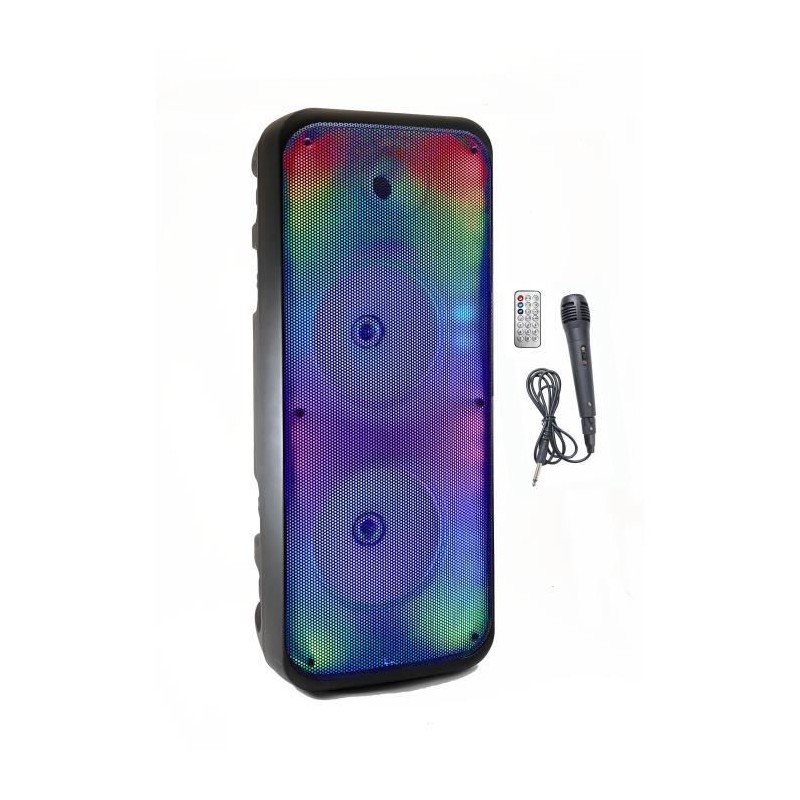 Enceinte Karaoké lumineuse - INOVALLEY - KA25-FIRE - Bluetooth V5.0 -