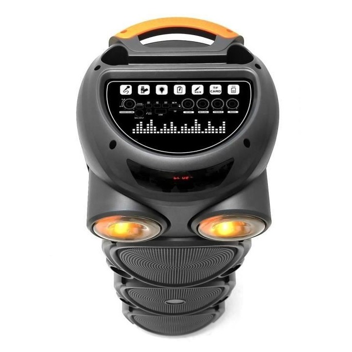 Enceinte karaoké lumineuse - INOVALLEY - KA129-XXL - Bluetooth V5.0 - 90 cm - 1000 W - Haut-parleurs 3 x 8'' - Micro sans fil i