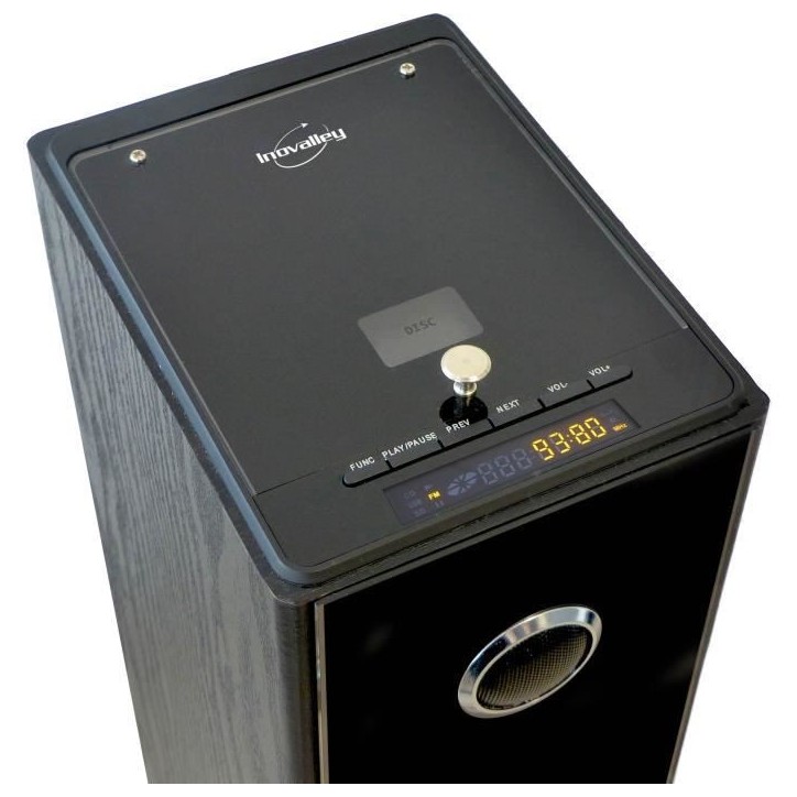 Tour de son Bluetooth Lecteur CD INOVALLEY HP33-CD - Noir Tour de son Bluetooth Lecteur CD INOVALLEY HP33-CD - Noir