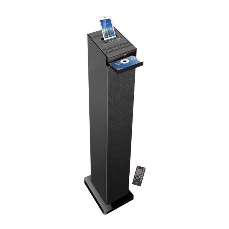 INOVALLEY HP32CD - Tour de son Bluetooth, Lecteur CD, USB - Noir INOVALLEY HP32CD - Tour de son Bluetooth, Lecteur CD, USB - Noir