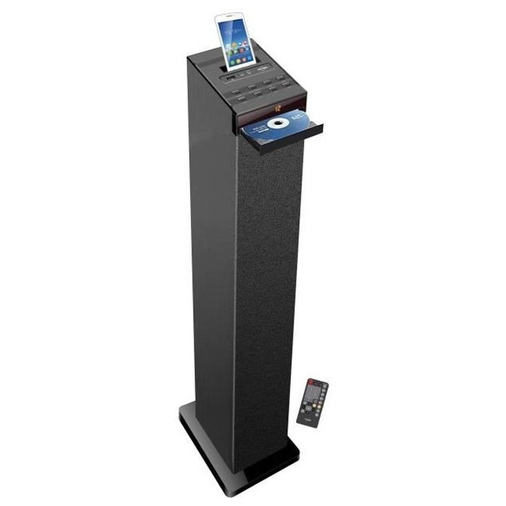 INOVALLEY HP32CD - Tour de son Bluetooth, Lecteur CD, USB - Noir INOVALLEY HP32CD - Tour de son Bluetooth, Lecteur CD, USB - Noir