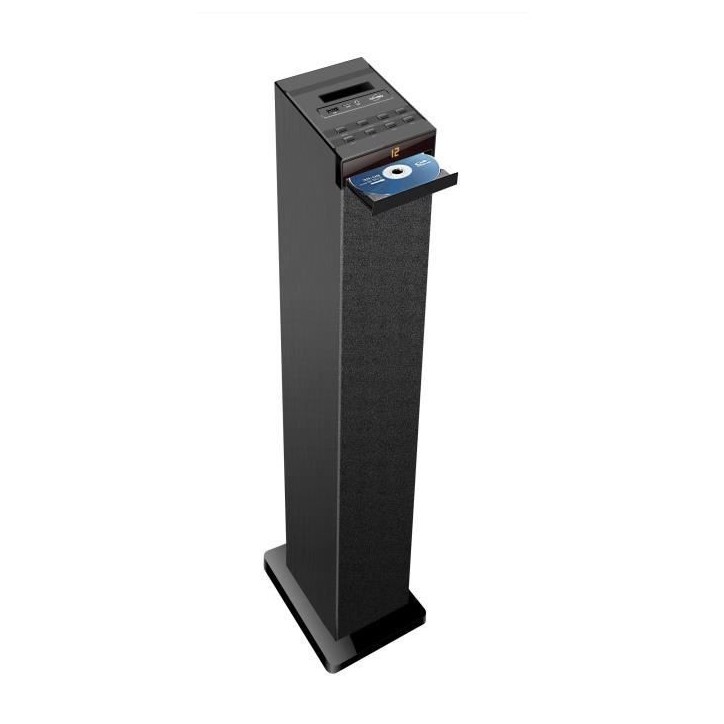INOVALLEY HP32CD - Tour de son Bluetooth, Lecteur CD, USB - Noir INOVALLEY HP32CD - Tour de son Bluetooth, Lecteur CD, USB - Noir