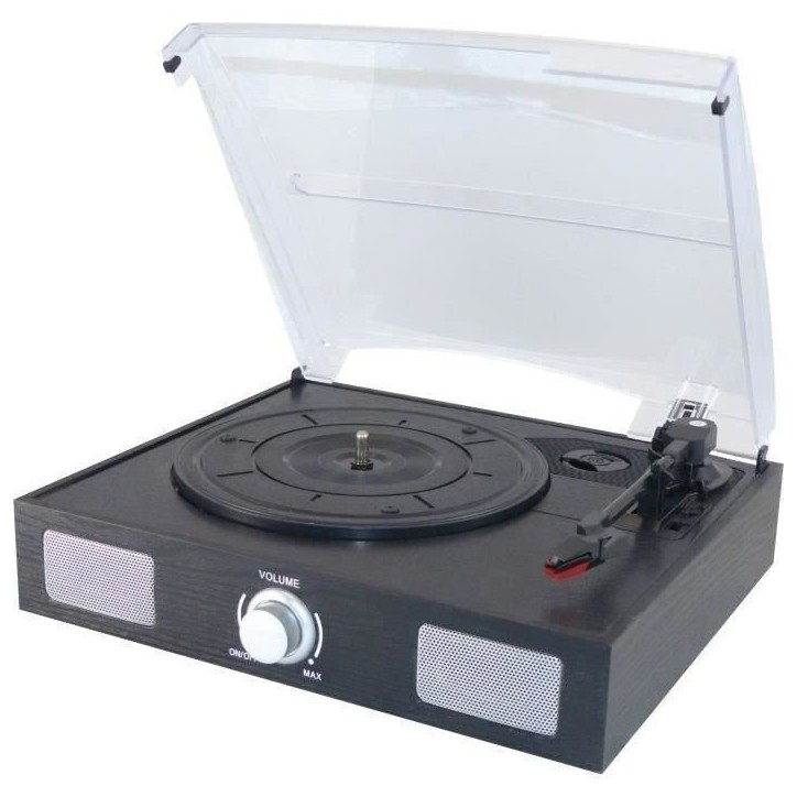 Platine vinyle INOVALLEY TD11 avec disque numérique USB et haut-parleurs intégrés Platine vinyle INOVALLEY TD11 avec disque numérique USB et haut-parleurs intégrés