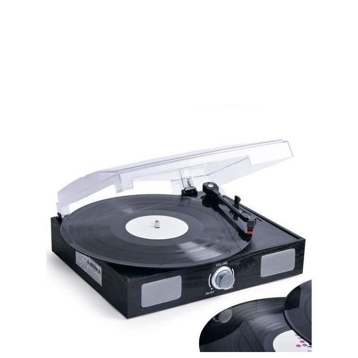 Platine vinyle INOVALLEY TD11 avec disque numérique USB et haut-parleurs intégrés Platine vinyle INOVALLEY TD11 avec disque numérique USB et haut-parleurs intégrés