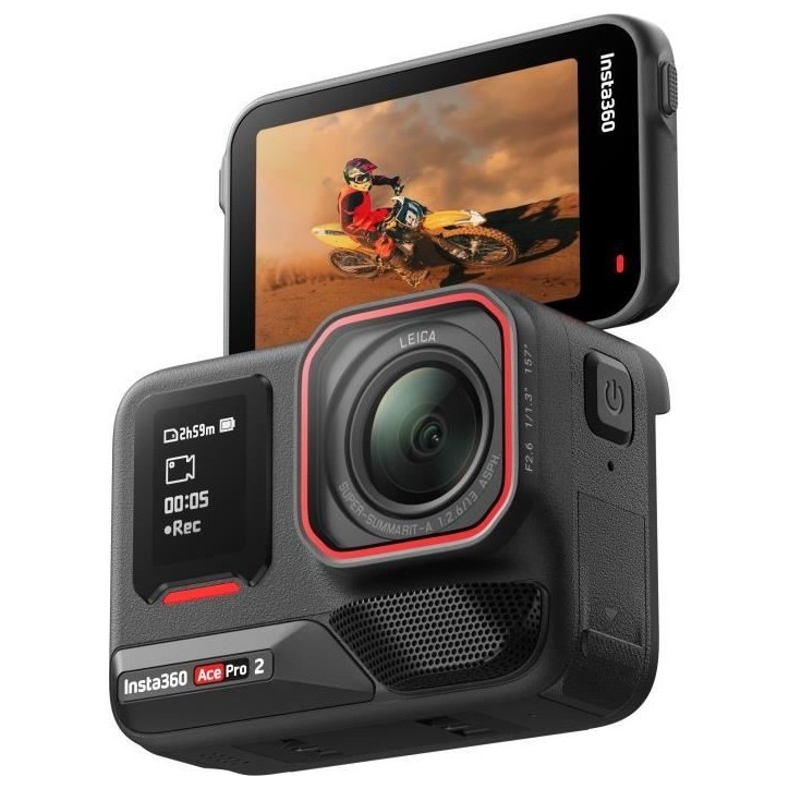 Pack Caméra sport Insta360 Ace Pro 2 Noir + 2nde batterie Pack Caméra sport Insta360 Ace Pro 2 Noir + 2nde batterie