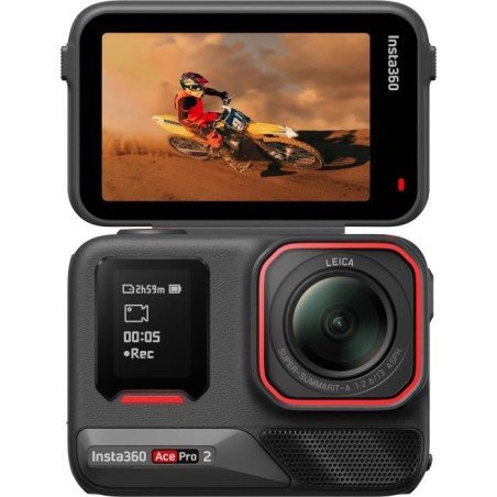Pack Caméra sport Insta360 Ace Pro 2 Noir + 2nde batterie