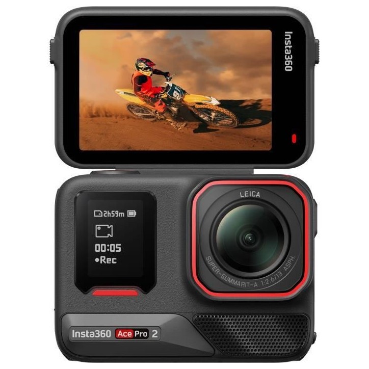 Pack Caméra sport Insta360 Ace Pro 2 Noir + 2nde batterie Pack Caméra sport Insta360 Ace Pro 2 Noir + 2nde batterie