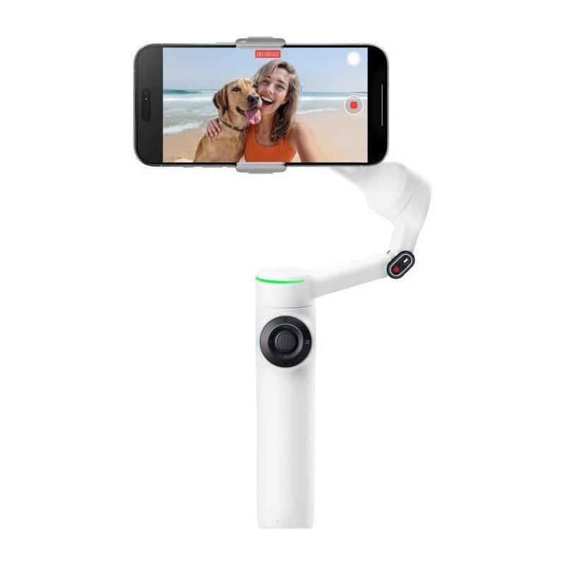 Stabilisateur pliable a 3 axes Insta360 Flow 2 Pro Standard Blanc Stabilisateur pliable a 3 axes Insta360 Flow 2 Pro Standard Blanc