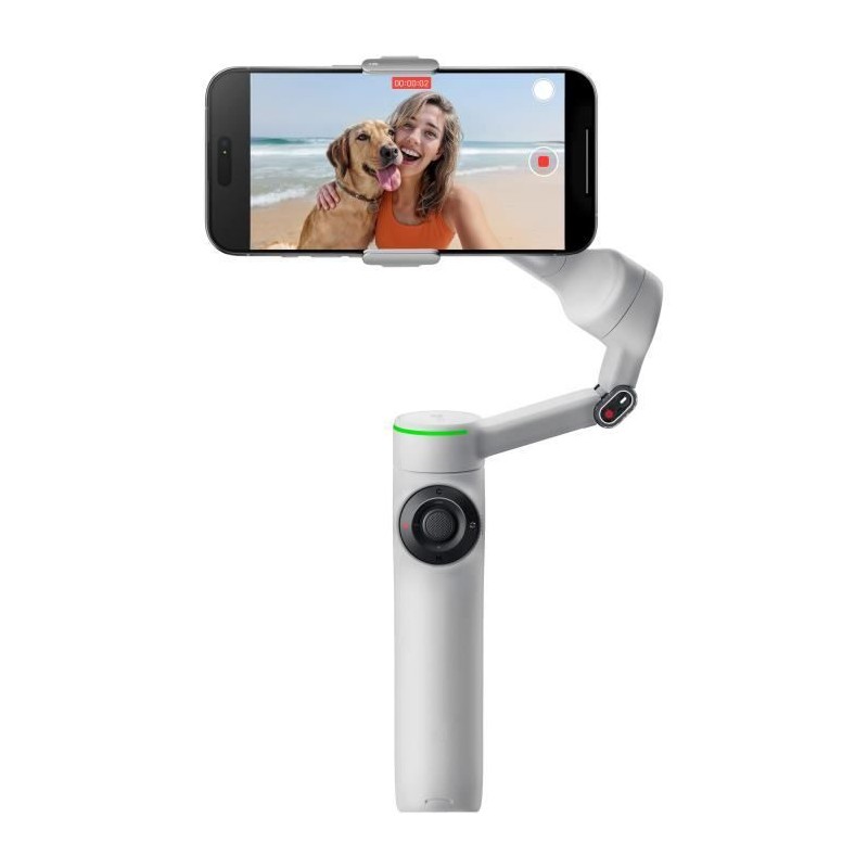 Gimbal - INSTA360 - Flow 2 Pro - Gris - Compatible Apple DockKit - Sta