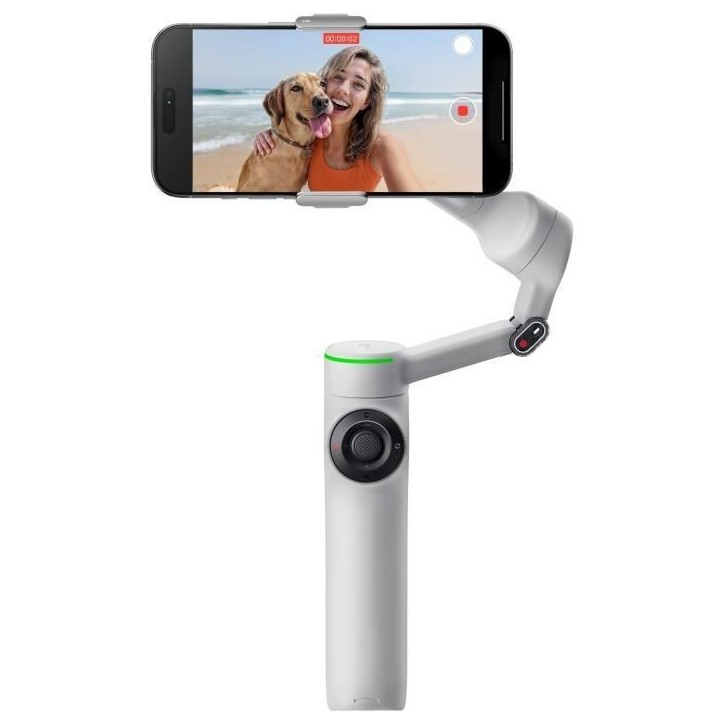 Gimbal - INSTA360 - Flow 2 Pro - Gris - Compatible Apple DockKit - Stabilisation 3 axes Gimbal - INSTA360 - Flow 2 Pro - Gris - Compatible Apple DockKit - Stabilisation 3 axes