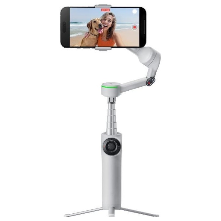 Gimbal - INSTA360 - Flow 2 Pro - Gris - Compatible Apple DockKit - Stabilisation 3 axes Gimbal - INSTA360 - Flow 2 Pro - Gris - Compatible Apple DockKit - Stabilisation 3 axes