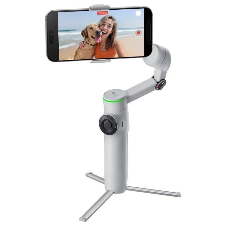 Gimbal - INSTA360 - Flow 2 Pro - Gris - Compatible Apple DockKit - Stabilisation 3 axes Gimbal - INSTA360 - Flow 2 Pro - Gris - Compatible Apple DockKit - Stabilisation 3 axes