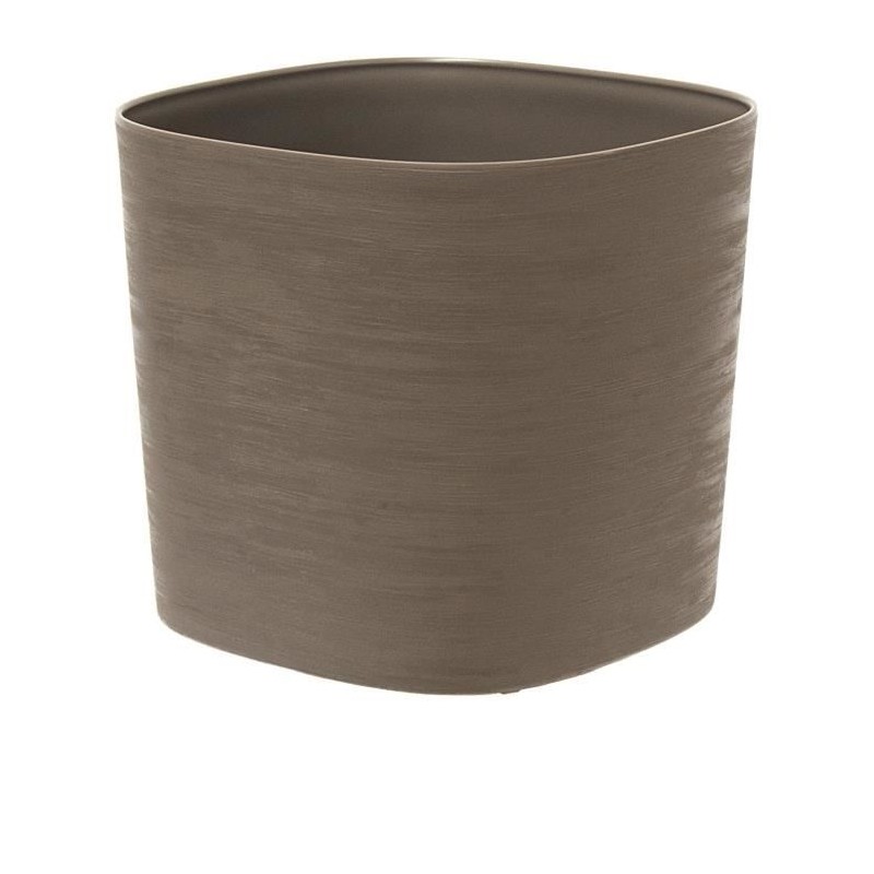 Pot avec réserve d'eau - GARDEN ID Respect - Taupe 40 x 40 cm - 100% Pot avec réserve d'eau - GARDEN ID Respect - Taupe 40 x 40 cm - 100%