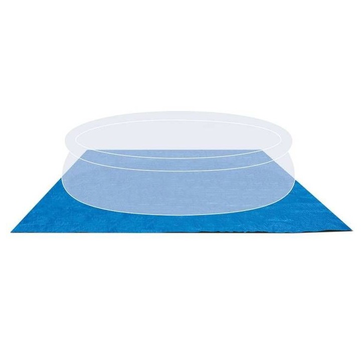 Tapis de sol pour piscine autoportante INTEX - 472 x 472 cm - Épaisseur 0,13 mm - Bleu Tapis de sol pour piscine autoportante INTEX - 472 x 472 cm - Épaisseur 0,13 mm - Bleu