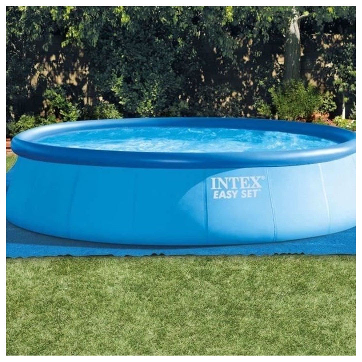 Tapis de sol pour piscine autoportante INTEX - 472 x 472 cm - Épaisseur 0,13 mm - Bleu Tapis de sol pour piscine autoportante INTEX - 472 x 472 cm - Épaisseur 0,13 mm - Bleu