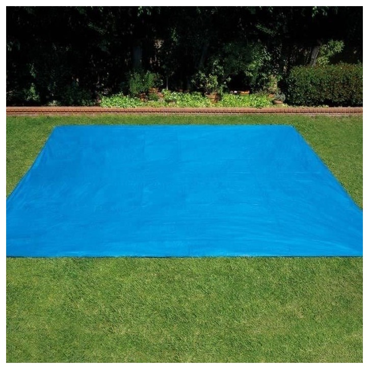Tapis de sol pour piscine autoportante INTEX - 472 x 472 cm - Épaisseur 0,13 mm - Bleu Tapis de sol pour piscine autoportante INTEX - 472 x 472 cm - Épaisseur 0,13 mm - Bleu