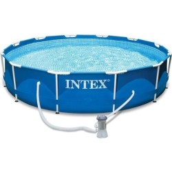 Kit Piscine hors sol tubulaire INTEX - Metal Frame - 366 x 76 cm - Ron