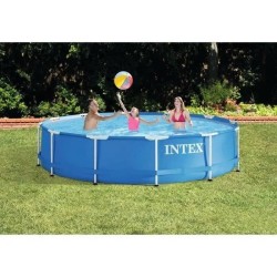 Kit Piscine hors sol tubulaire INTEX - Metal Frame - 366 x 76 cm - Ron