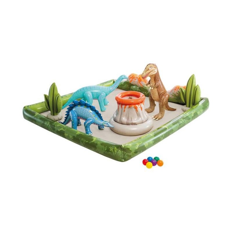 Aire de jeux gonflable - INTEX - Dino Aventure - 410 Litres - 2 ans+ -