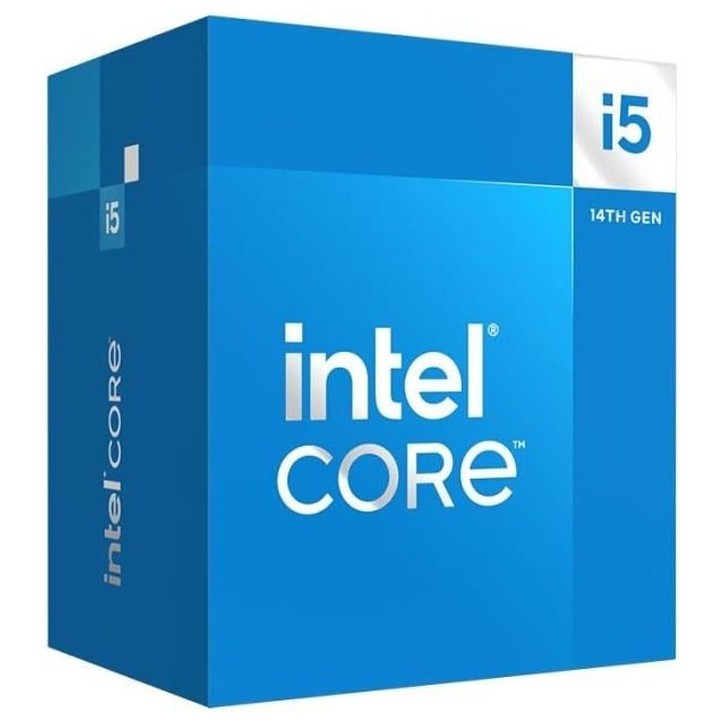 Processeur - INTEL - Core i5-14500 5.0GHz LGA1700 Box - 14 coeurs - Cache 24 Mo Processeur - INTEL - Core i5-14500 5.0GHz LGA1700 Box - 14 coeurs - Cache 24 Mo