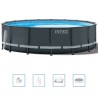 Kit Piscine hors sol tubulaire INTEX - Ultra XTR - 488 x 122 cm - Rond