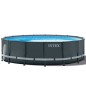 Kit Piscine hors sol tubulaire INTEX - Ultra XTR - 488 x 122 cm - Ronde (Filtre a sable, bâche, tapis de sol, échelle) - 26326