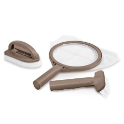Kit d'entretien pour Spa - Intex - 28004 - Avec brosse incurvée et fi