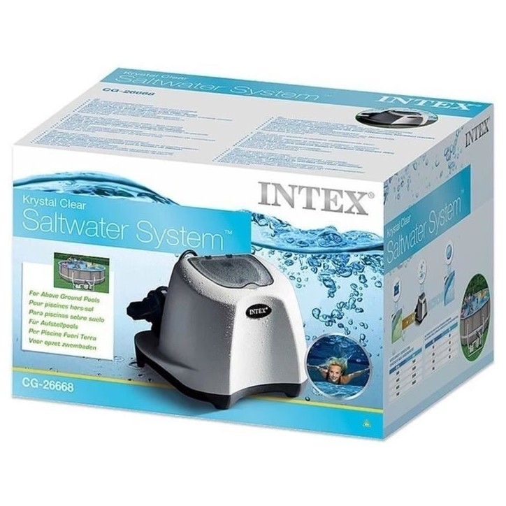 Stérilisateur au sel INTEX Krystal Clear QS500 pour piscine jusqu'a 26,5 m³ Stérilisateur au sel INTEX Krystal Clear QS500 pour piscine jusqu'a 26,5 m³