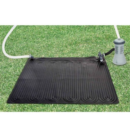Intex Tapis solaire chauffant PVC 1,2x1,2 m Noir 28685 91056