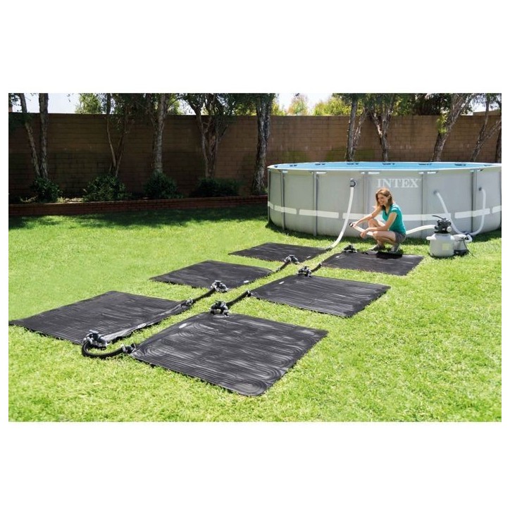 Intex Tapis solaire chauffant PVC 1,2x1,2 m Noir 28685 91056 Intex Tapis solaire chauffant PVC 1,2x1,2 m Noir 28685 91056