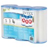 Lot de 3 cartouches de filtration A - Intex - Fibre Dacron - Faciles a