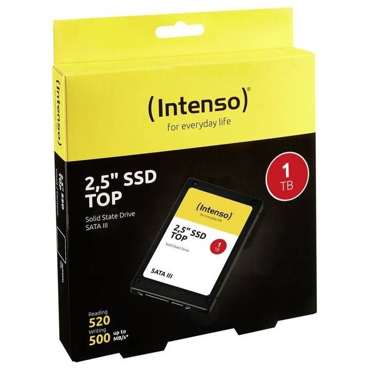 Intenso Top Performance 1 TB SSD interne 6.35 cm (2.5) SATA 6 Gb/s au détail 3812460 Intenso Top Performance 1 TB SSD interne 6.35 cm (2.5) SATA 6 Gb/s au détail 3812460