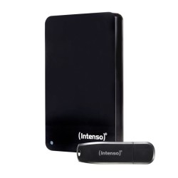 Disque dur 2,5 portable - HDD 3.2 + USB - INTENSO - 1 To + 64 Go