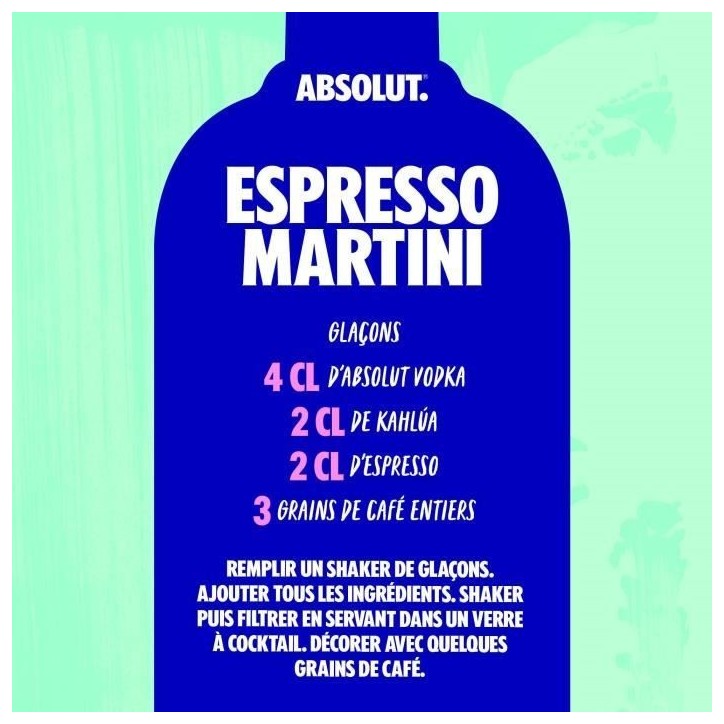 Absolut - Original Vodka Suédoise - 40,0% Vol. - 100cl