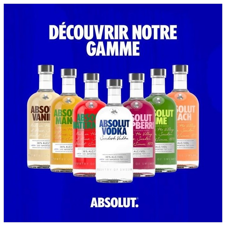 Absolut - Original Vodka Suédoise - 40,0% Vol. - 100cl