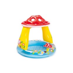 Piscine gonflable enfant INTEX - Pataugeoire carrée champignon - 102x