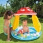 Piscine gonflable enfant INTEX - Pataugeoire carrée champignon - 102x89 CM - 45 litres
