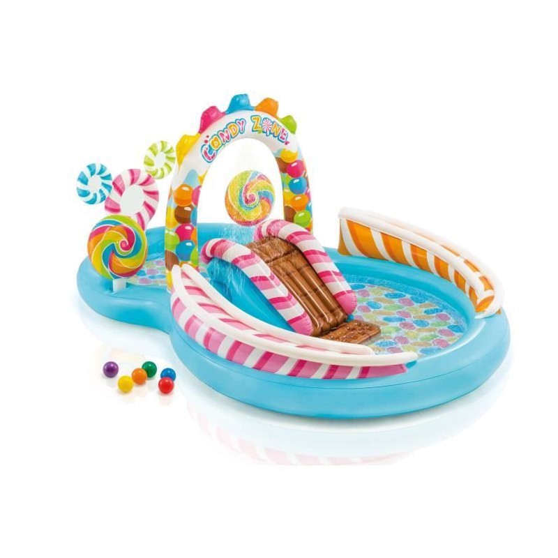 Aire de jeux Piscine enfant gonflable - INTEX - Royaume des bonbons - Aire de jeux Piscine enfant gonflable - INTEX - Royaume des bonbons -